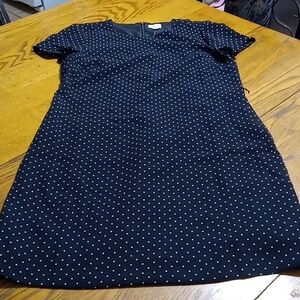 J.CREW Womens Dress 6 BLACK POLKA DOTS NEW Summer Casual Work Party